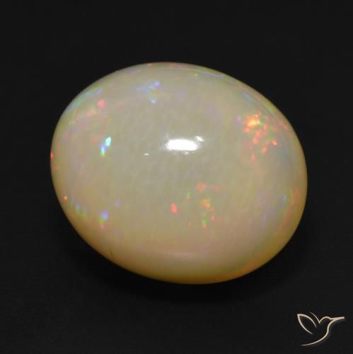 Ópalo Multicolor natural de 10.12 ct, Ovalada, Opaco