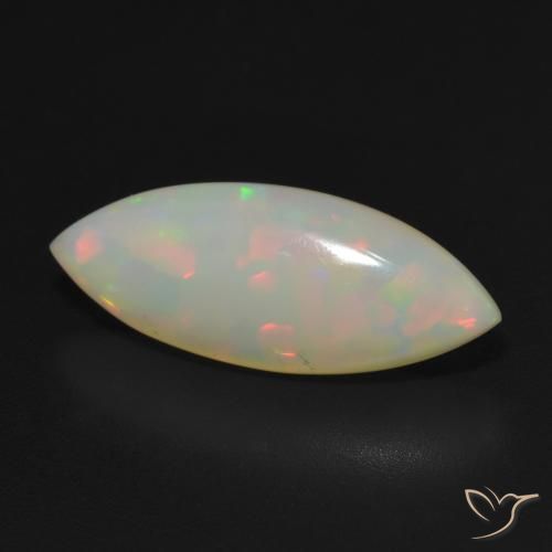 Ópalo Multicolor natural de 3.05 ct, Marquesa, Translúcido