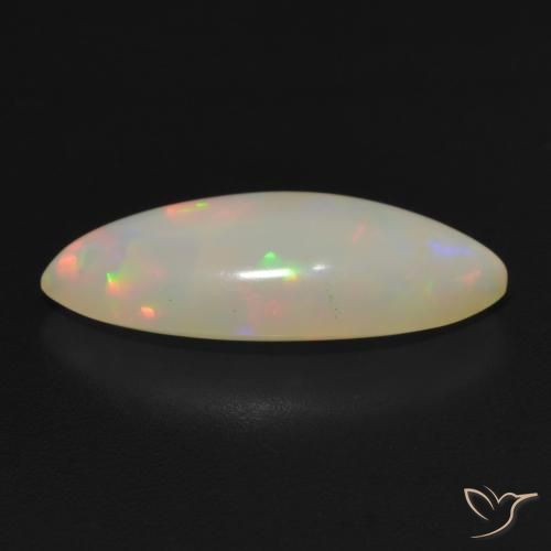 Ópalo Multicolor natural de 3.05 ct, Marquesa, Translúcido