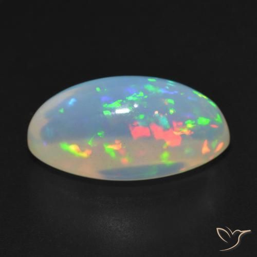 Ópalo Multicolor natural de 8.20 ct, Marquesa, Translúcido