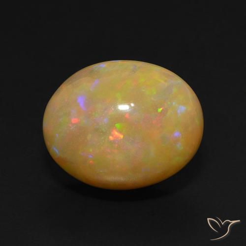 5.88ct Natural Multicolor Ópalo, Ovalada, Translúcido, Photo A