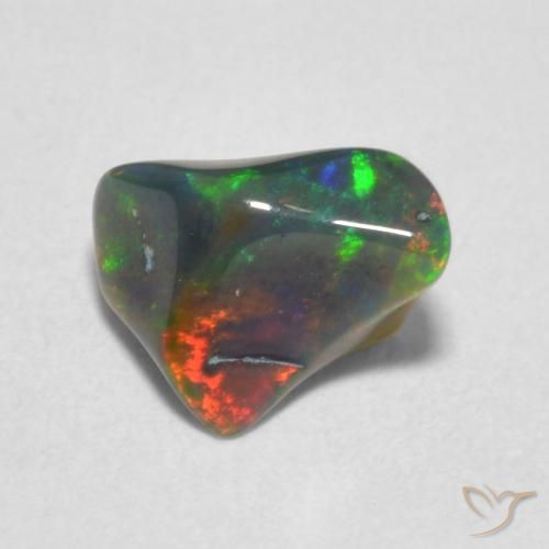 Ópalo Multicolor natural de 0.77 ct, Elegante, Opaco