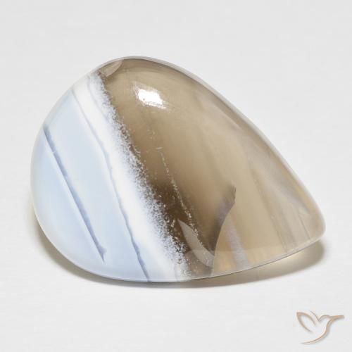 Ópalo multicolor natural de 17,99 ct, en forma de pera, opaco
