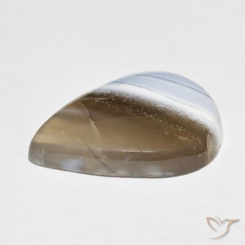 Ópalo multicolor natural de 17,99 ct, en forma de pera, opaco