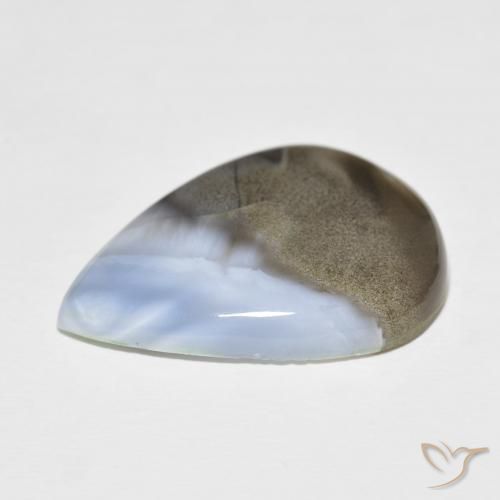 Ópalo Multicolor natural de 24.70 ct, En forma de pera, Opaco