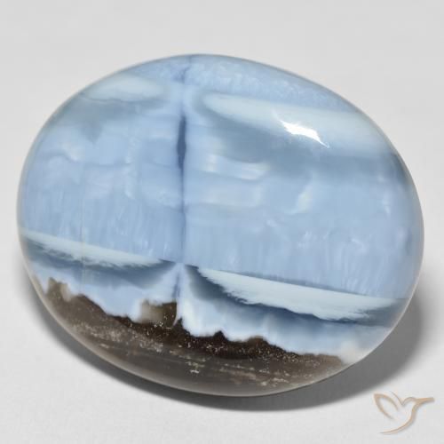 Ópalo Azul multicolor natural de 35.49 ct, Ovalada, Opaco