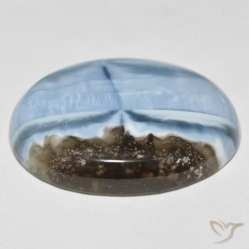 Ópalo Azul multicolor natural de 35.49 ct, Ovalada, Opaco