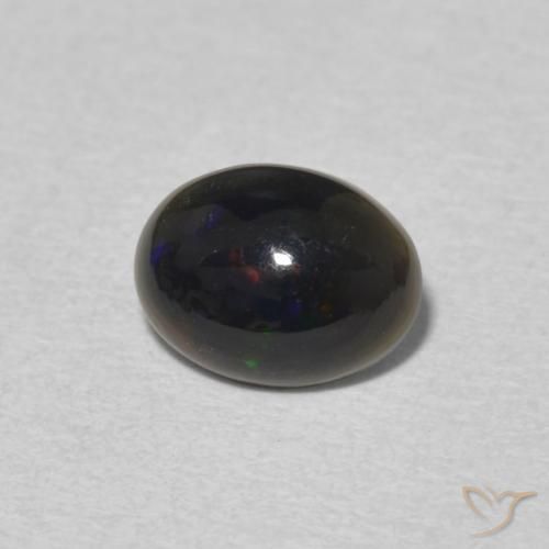 Ópalo Multicolor natural de 0.64 ct, Ovalada, Opaco