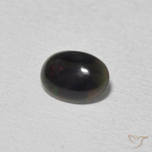 Ópalo Multicolor natural de 0.38 ct, Ovalada, Opaco
