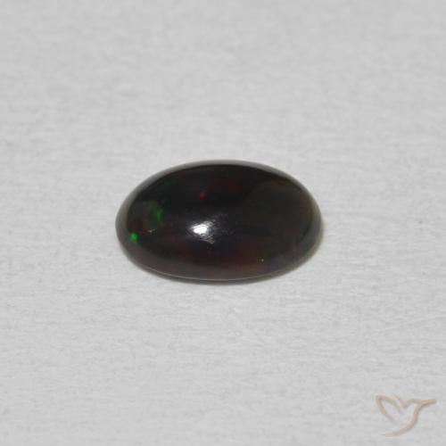 Ópalo Multicolor natural de 0.38 ct, Ovalada, Opaco