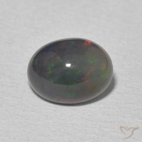 1.31ct Natural Multicolor Ópalo, Ovalada, Opaco