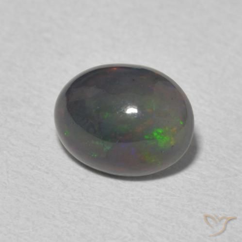 Ópalo Multicolor natural de 1.31 ct, Ovalada, Opaco