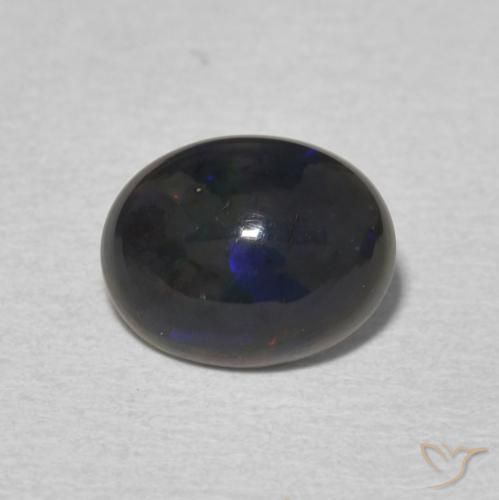1.09ct Natural Multicolor Ópalo, Ovalada, Opaco