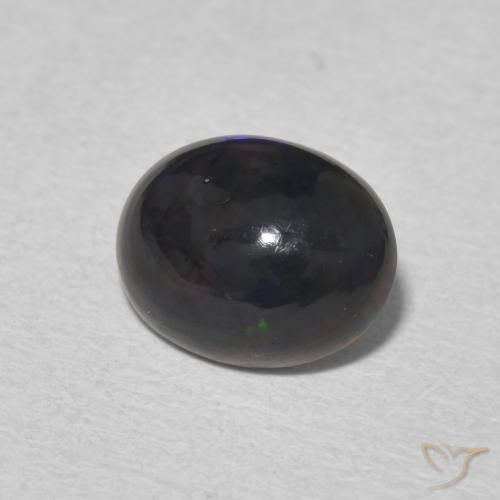 Ópalo Multicolor natural de 1.09 ct, Ovalada, Opaco