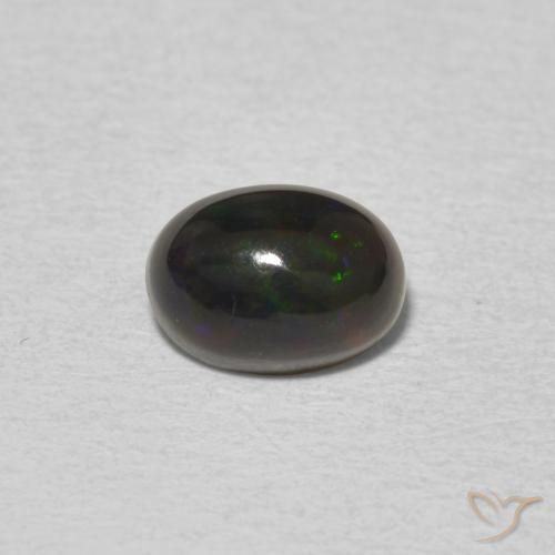0.59ct Natural Multicolor Ópalo, Ovalada, Opaco