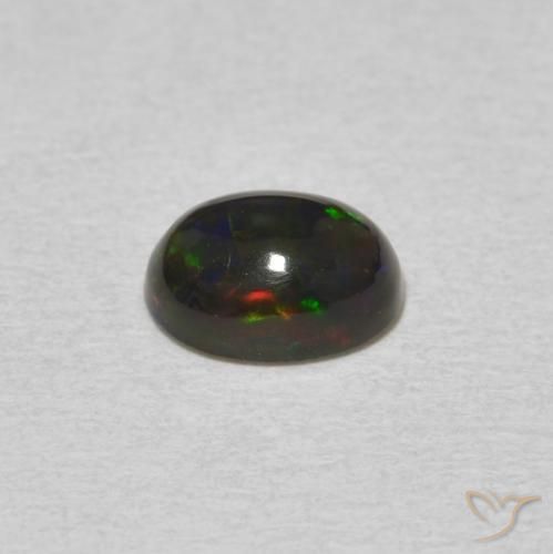Ópalo Multicolor natural de 0.59 ct, Ovalada, Opaco