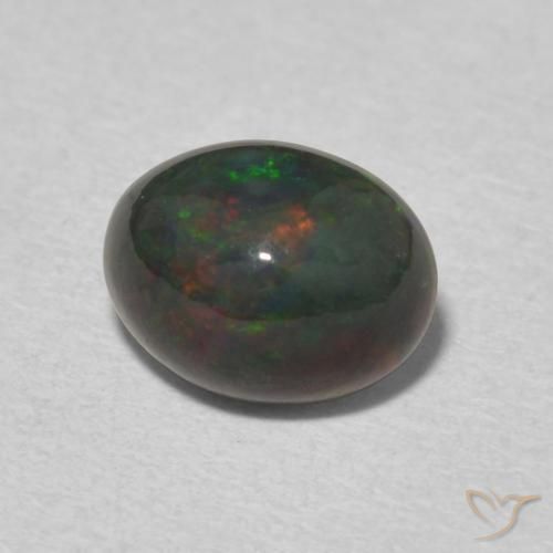 Ópalo Multicolor natural de 1.34 ct, Ovalada, Opaco