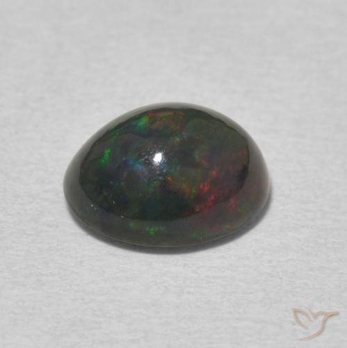Ópalo Multicolor natural de 1.34 ct, Ovalada, Opaco