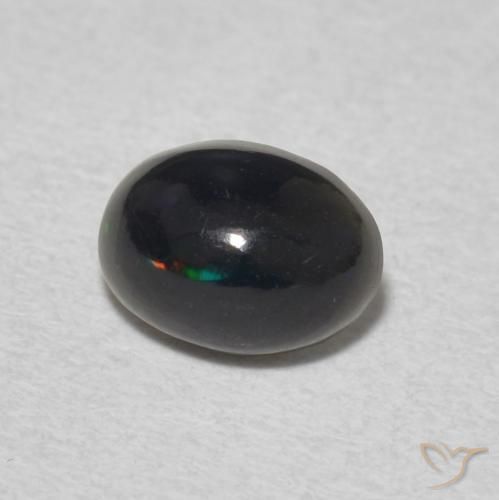 Ópalo Multicolor natural de 0.48 ct, Ovalada, Opaco