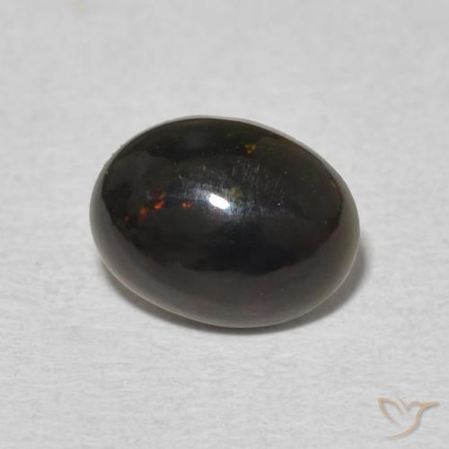 Ópalo Multicolor natural de 0.93 ct, Ovalada, Opaco