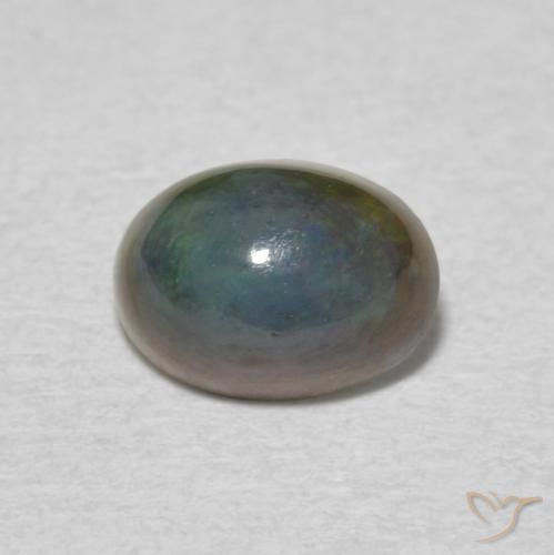 0.60ct Natural Multicolor Ópalo, Ovalada, Opaco
