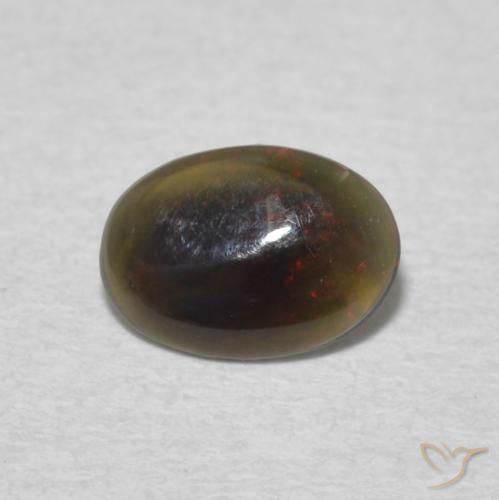 0.28ct Natural Multicolor Ópalo, Ovalada, Opaco