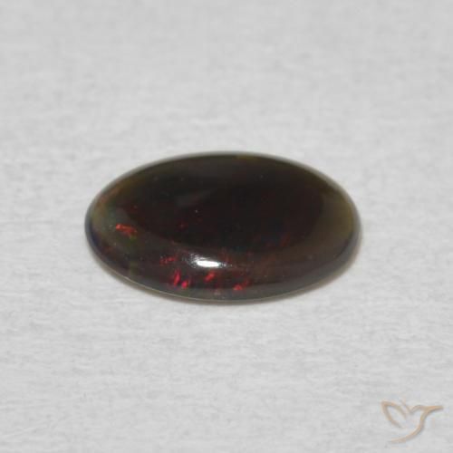 Ópalo Multicolor natural de 0.28 ct, Ovalada, Opaco