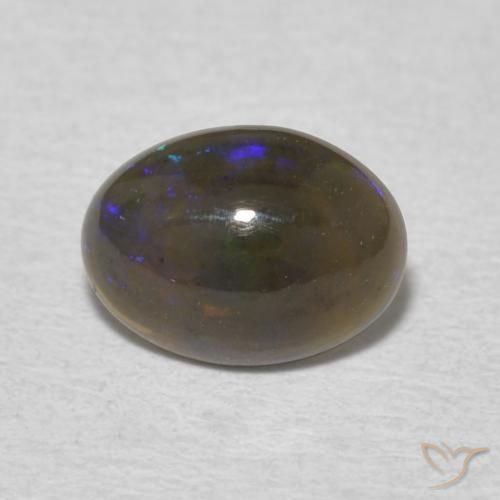 0.64ct Natural Multicolor Ópalo, Ovalada, Opaco