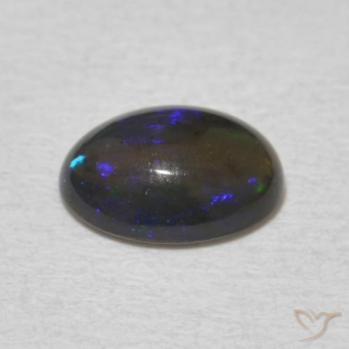 Ópalo Multicolor natural de 0.64 ct, Ovalada, Opaco