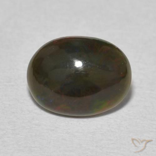 1.35ct Natural Multicolor Ópalo, Ovalada, Opaco
