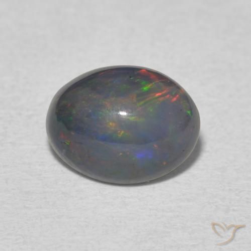 1.14ct Natural Multicolor Ópalo, Ovalada, Opaco