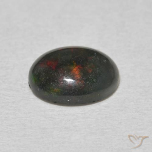 Ópalo Multicolor natural de 0.93 ct, Ovalada, Opaco