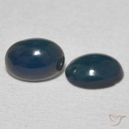 Gemas de Ópalo Multicolor natural de 0.75 ct, Ovalada, Opaco