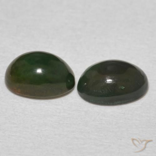 Gemas de Ópalo Multicolor natural de 1.05 ct, Ovalada, Opaco