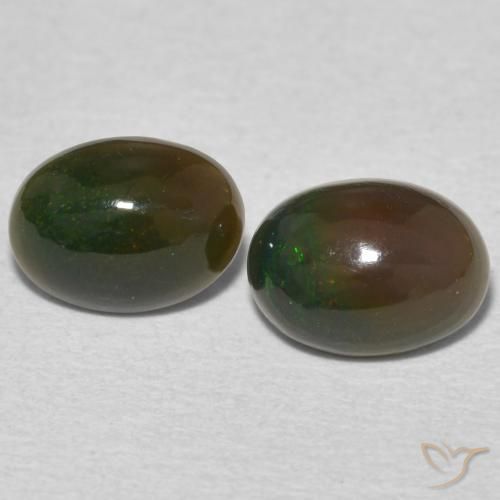 1.45ctw Natural Multicolor Ópalo, Ovalada, Opaco