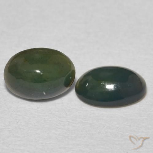 Gemas de Ópalo Multicolor natural de 0.89 ct, Ovalada, Opaco