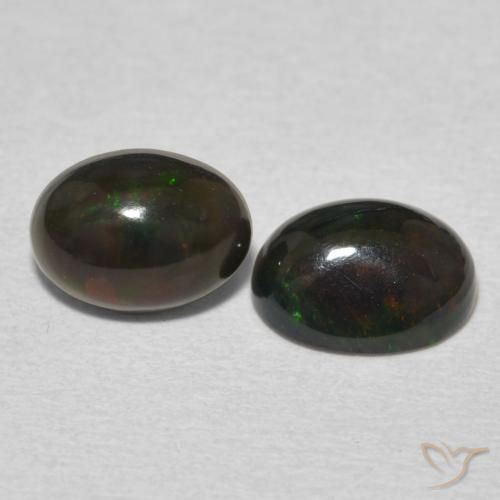 Gemas de Ópalo Multicolor natural de 1.50 ct, Ovalada, Opaco