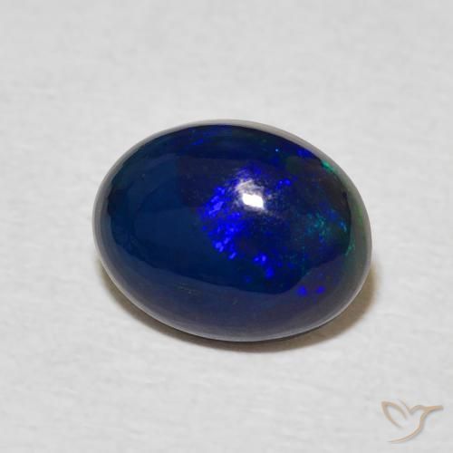Ópalo Multicolor natural de 1.14 ct, Ovalada, Opaco