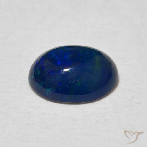 Ópalo Multicolor natural de 1.10 ct, Ovalada, Opaco