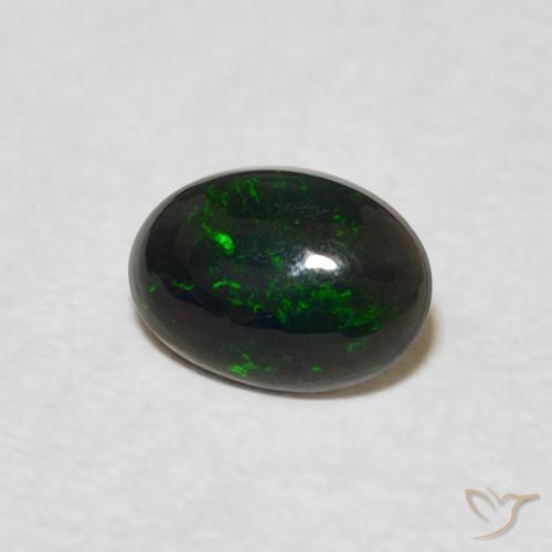 Ópalo Multicolor natural de 0.39 ct, Ovalada, Opaco