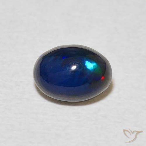 0.54ct Natural Multicolor Ópalo, Ovalada, Opaco