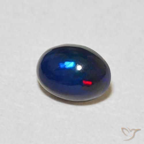 Ópalo Multicolor natural de 0.54 ct, Ovalada, Opaco