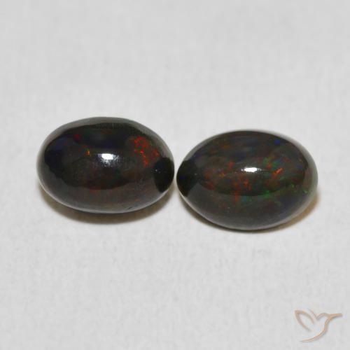 1.17ctw Natural Multicolor Ópalo, Ovalada, Opaco