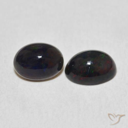 Gemas de Ópalo Multicolor natural de 1.48 ct, Ovalada, Opaco