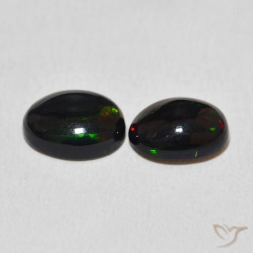 Gemas de Ópalo Multicolor natural de 2.05 ct, Ovalada, Opaco