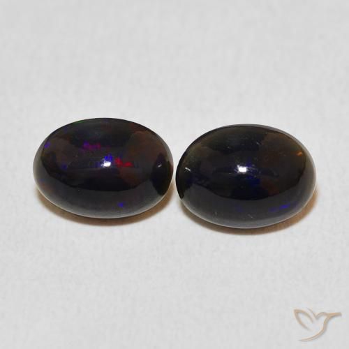 1.35ctw Natural Multicolor Ópalo, Ovalada, Opaco