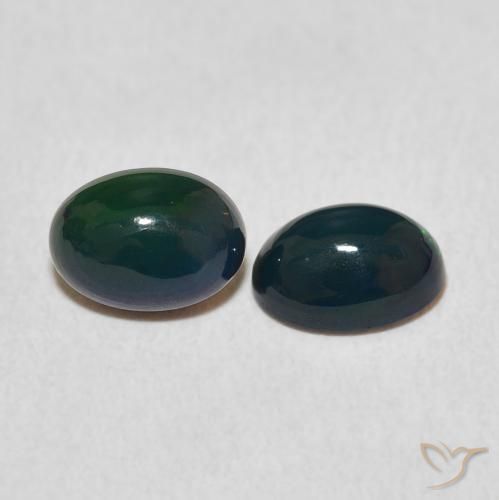 Gemas de Ópalo Multicolor natural de 1.02 ct, Ovalada, Opaco