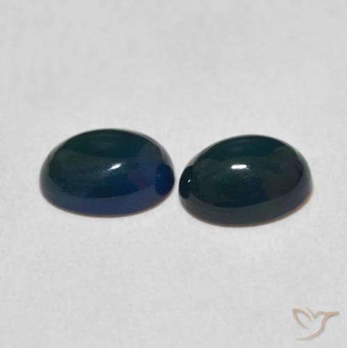 Gemas de Ópalo Multicolor natural de 1.02 ct, Ovalada, Opaco