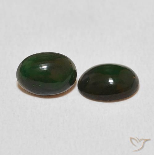 Gemas de Ópalo Multicolor natural de 0.93 ct, Ovalada, Opaco