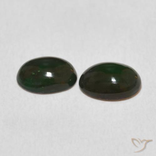 Gemas de Ópalo Multicolor natural de 0.93 ct, Ovalada, Opaco